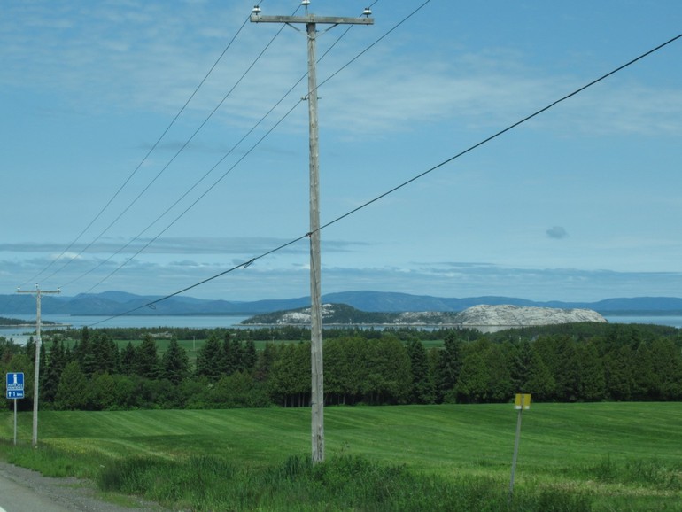 Vergezicht op berglandschap in Quebec